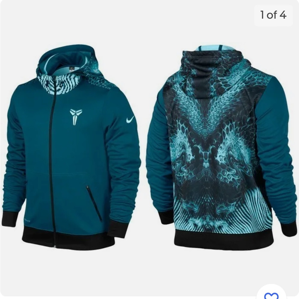 Nike Kobe Zone Master Hero Hoodie Jacket Blue Mamba size M